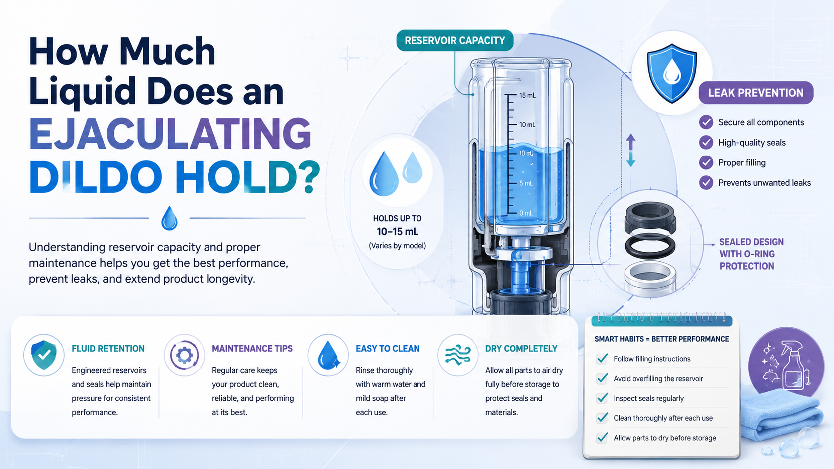 How Much Liquid Does an Ejaculating Dildo Hold?