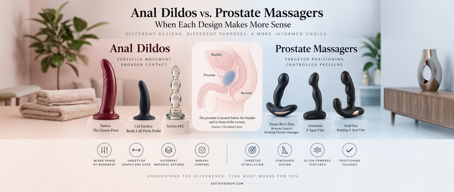 Anal Dildo vs. Prostate Massager: Which to Choose?